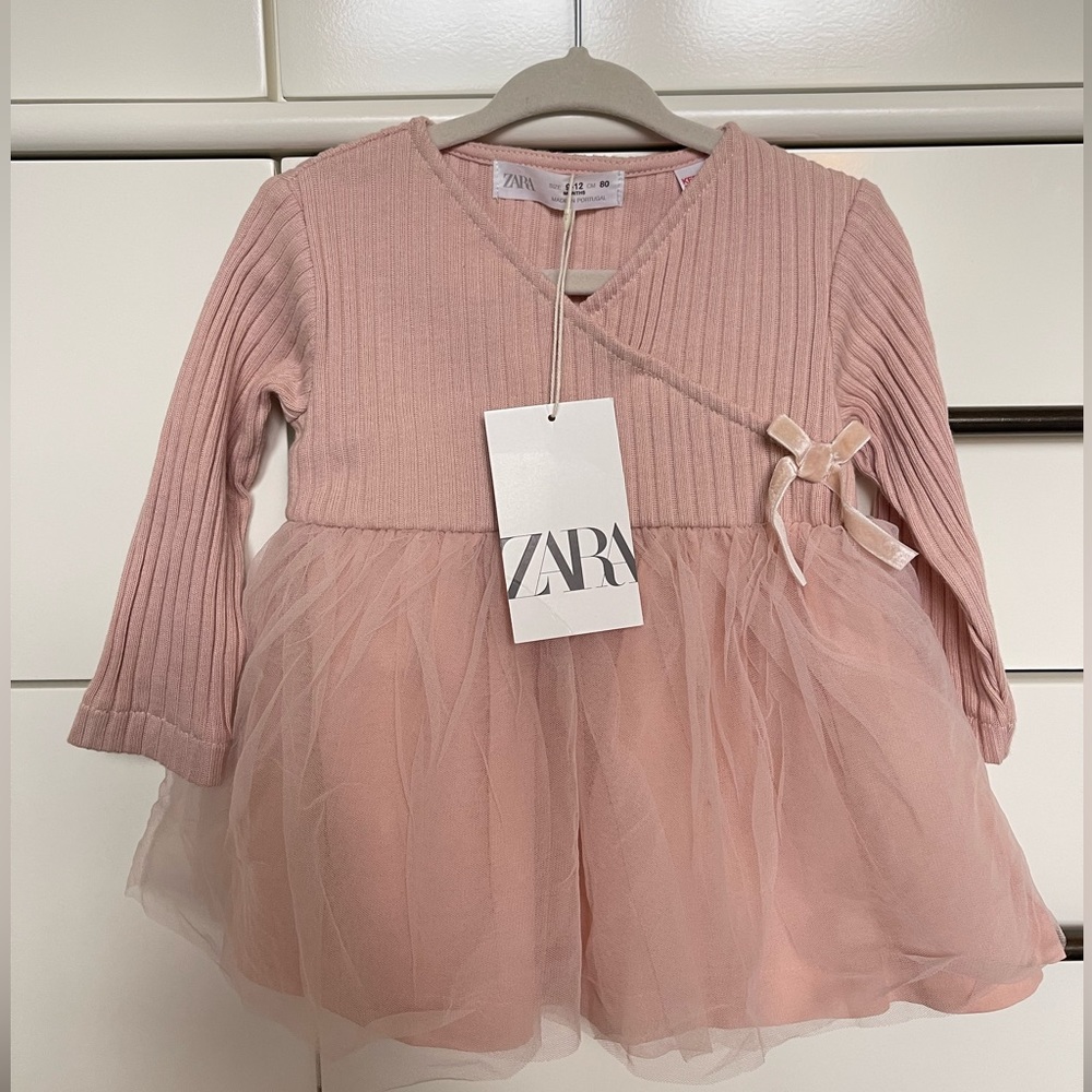 Zara NWT ballet tulle style baby dress